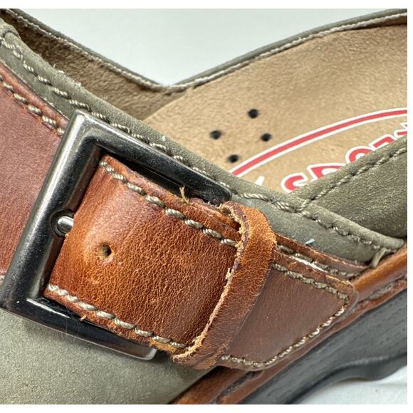 KLOGS Austin Taupe Suede Tapestry Clog, Women's Size 7 - Picture 12 of 13